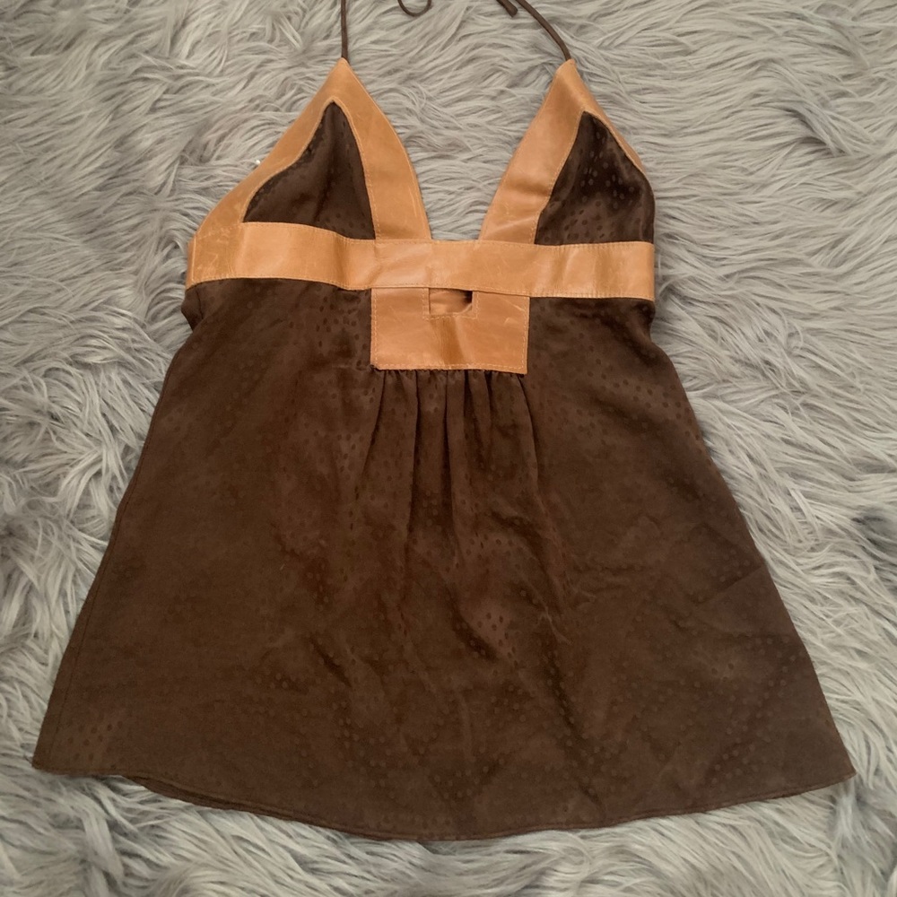 Ingwa Melero silk halter top